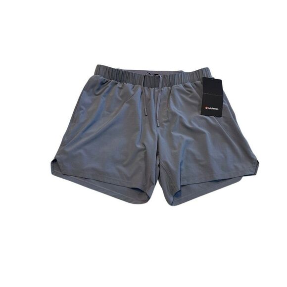 NEW LULULEMON MENS RUN CREW RIPSTOP 6" LINED SHORTS MEDIUM M RUN GYM SOGGY - Picture 1 of 8